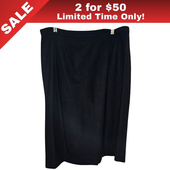 Michele Dresses & Skirts - [Sale: 2 for $50!] Michele Classic Black Pencil Skirt Size 18 - 0267